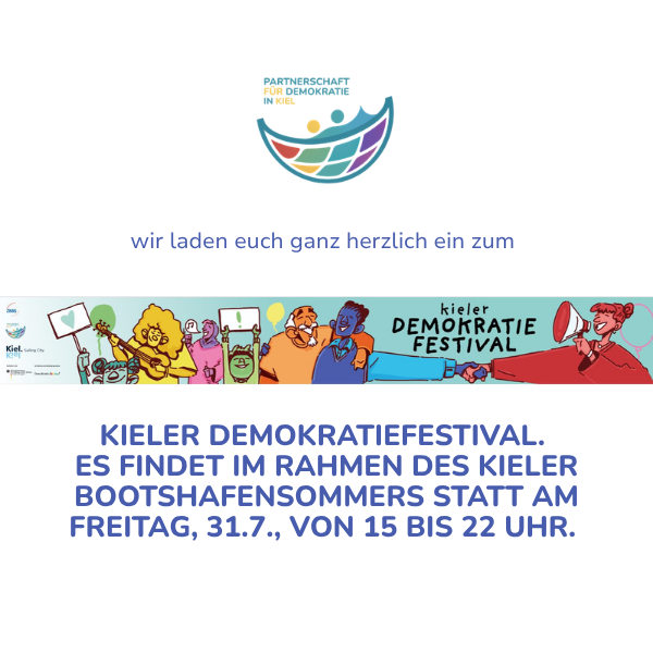 Demokratiefestival am 31.7. in Kiel